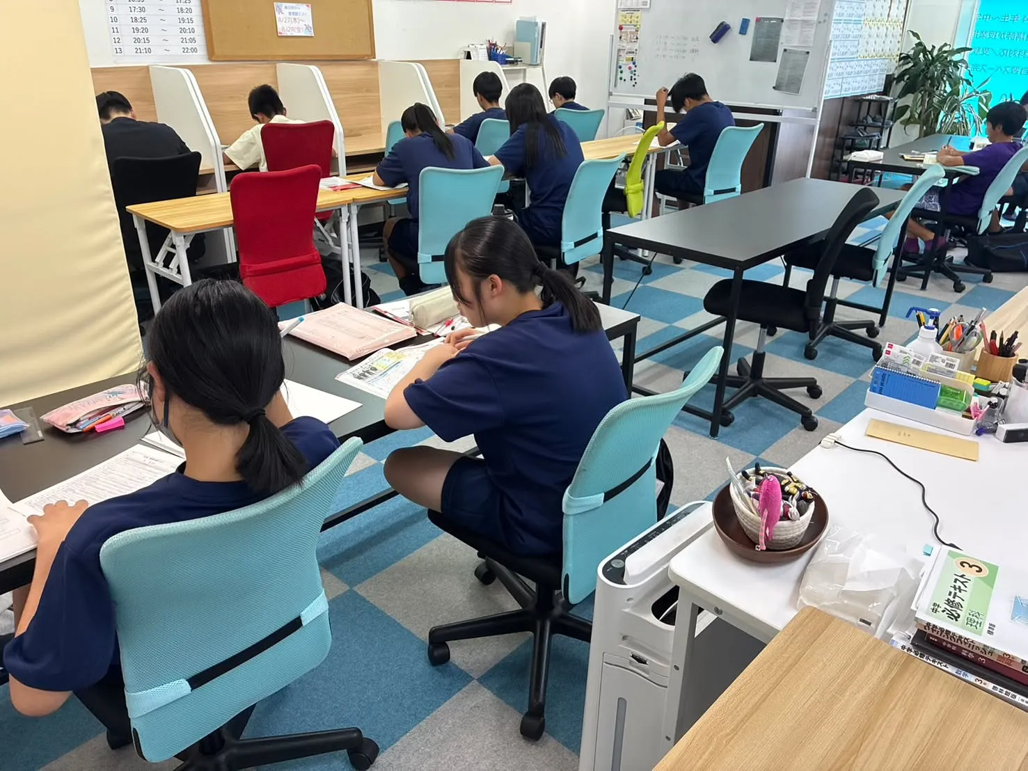 春日西中前期期末テスト対策勉強会2日目